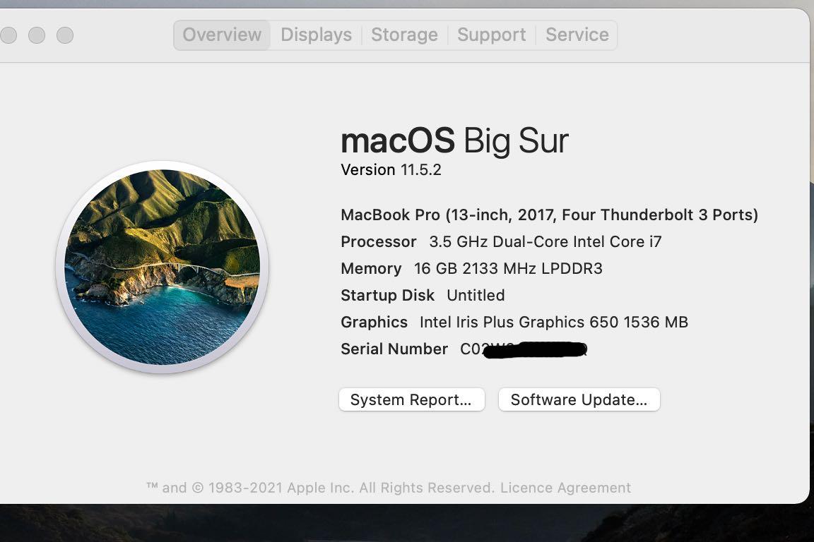 MacBook Pro 13 core i7 with 16gb RAM toucbar