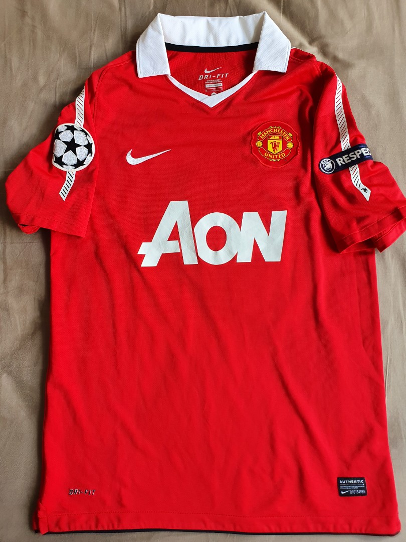Manchester United 10/11 Home Champions League original Wayne Rooney 10