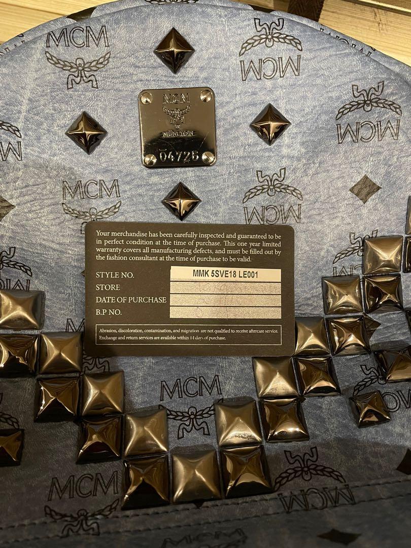 MCM large classic studded backpack haversack Men s Fashion Bags Backpacks on Carousell