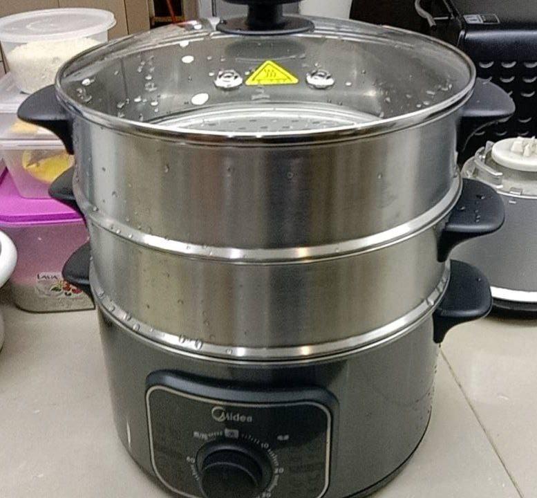 Midea 3 Layer Electric Multifunctional Food Steamer Pengukus Makanan Stim Makanan Pau, TV & Home