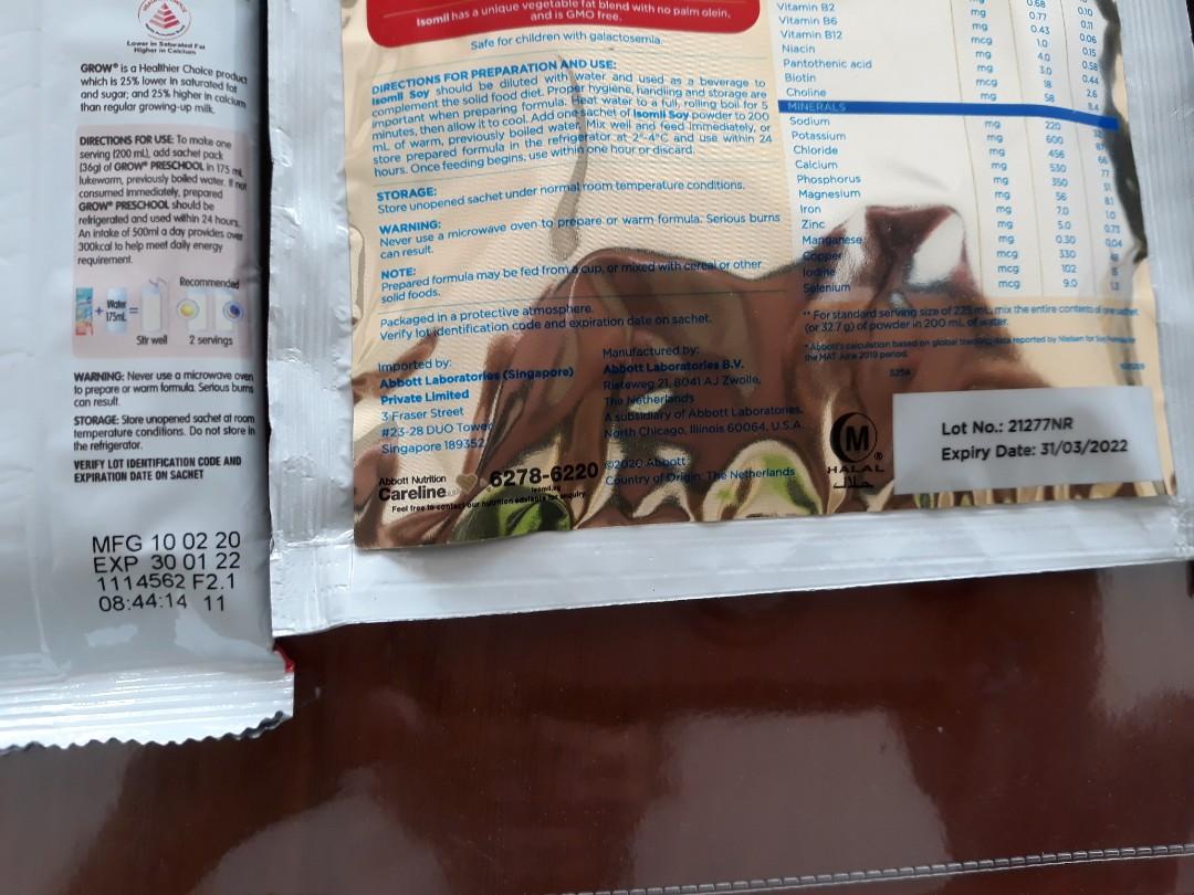 Milk powder samples, Babies & Kids, Nursing & Feeding, Breastfeeding ...