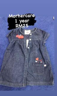 Mothercare Baby Girl Dress Denim Jeans