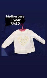 Mothercare Baby Girl Sweatshirt Tshirt