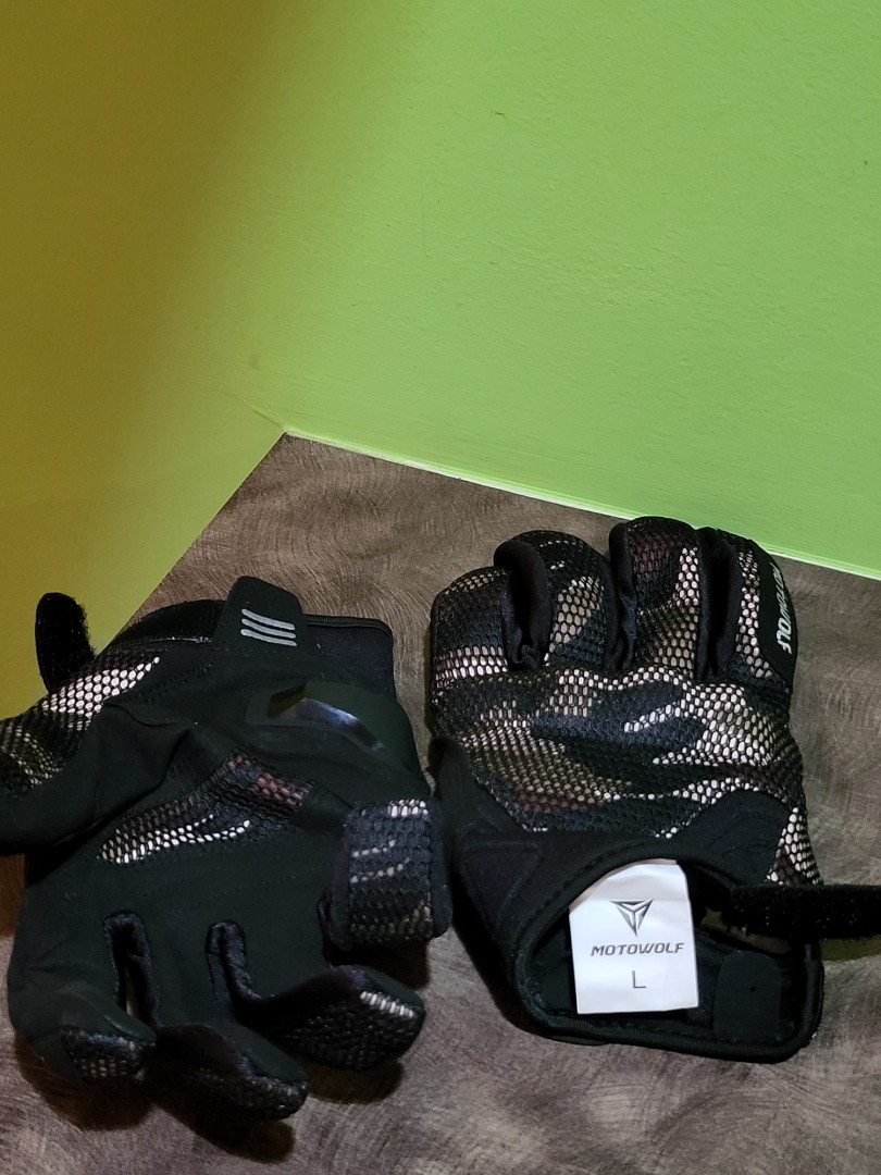 camo motorcycle gloves
