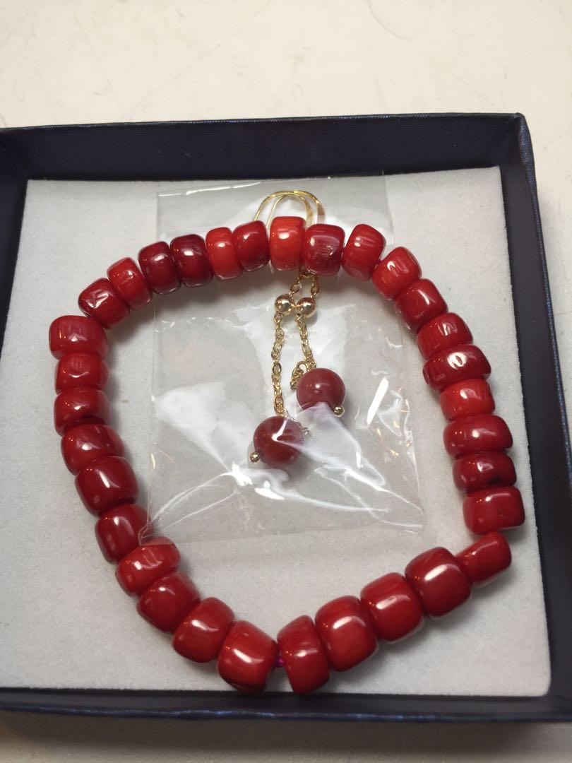 Red sale coral bead