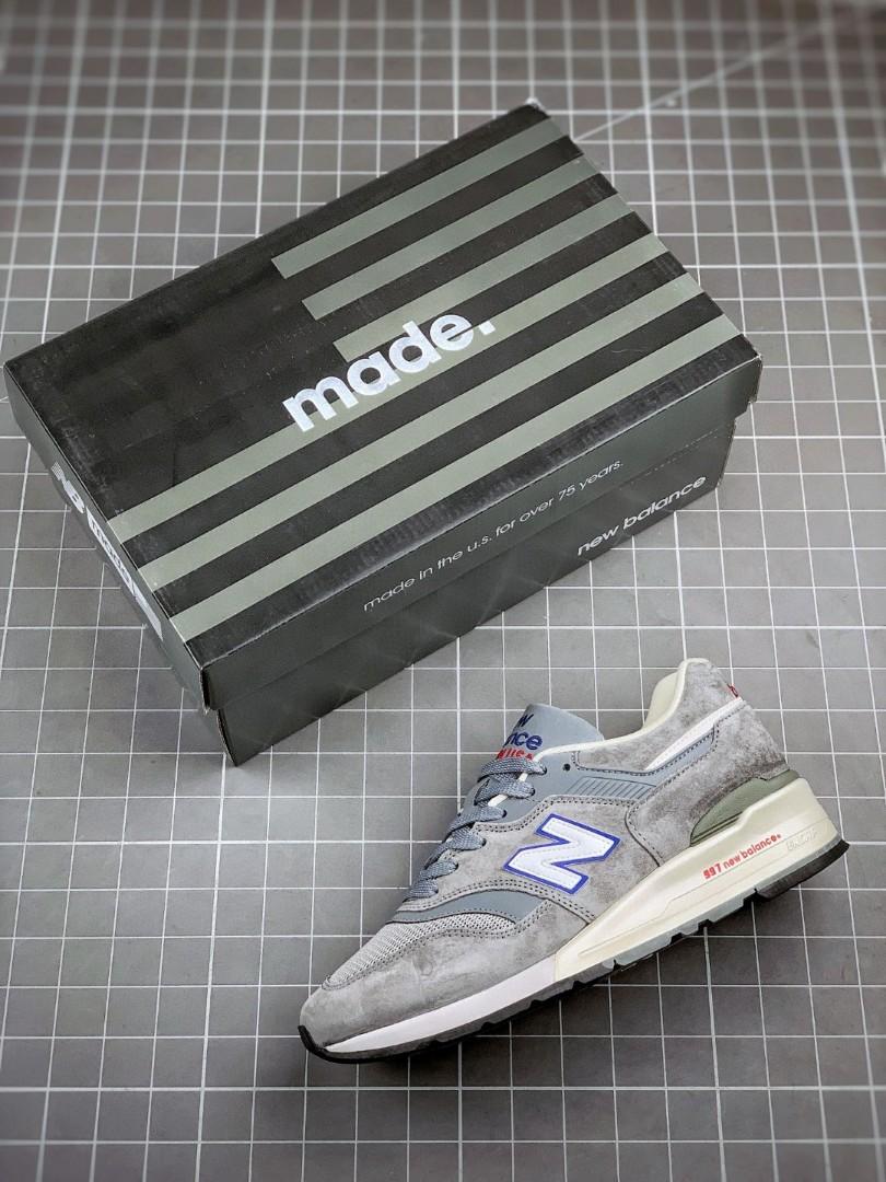 New Balance 997 灰藍白NB997系列美潮高端, 男裝, 鞋, 便服鞋- Carousell