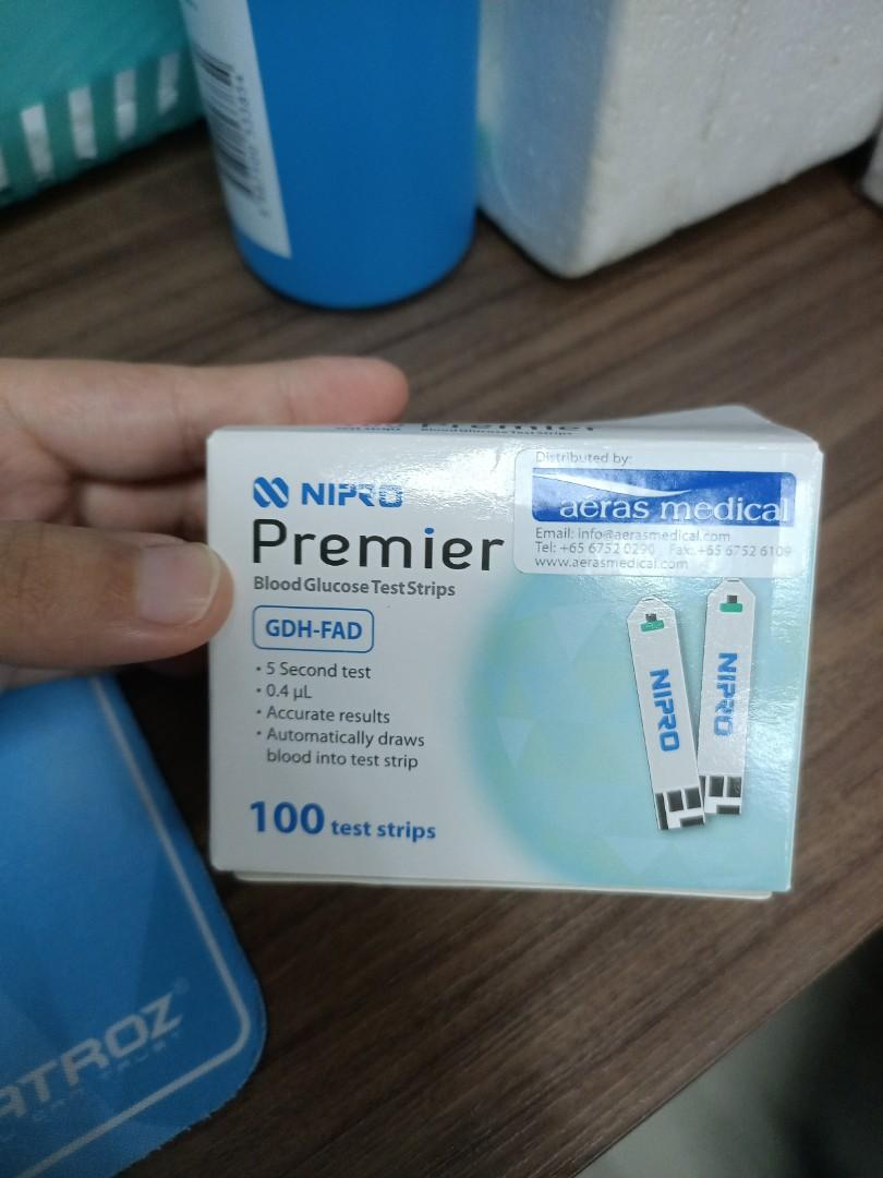 Nipro Premier Blood Glucose Test Strips, Health & Nutrition, Medical