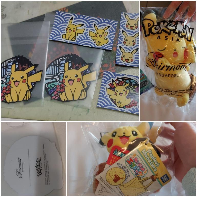 Pokemon figurine character Pikachu pose in different ways,Flower Dome