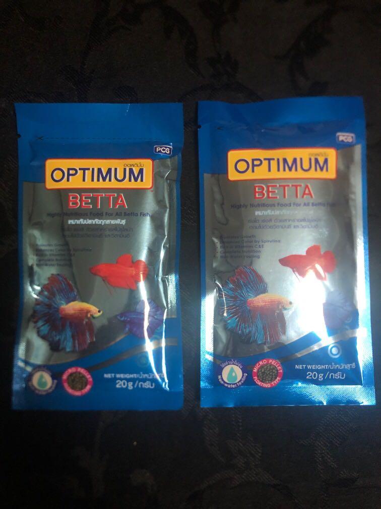 Optimum Betta fish food, Pet Supplies, Pet Food on Carousell