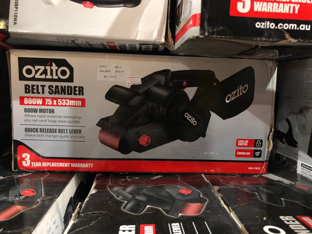 Ozito 800w belt sander deals