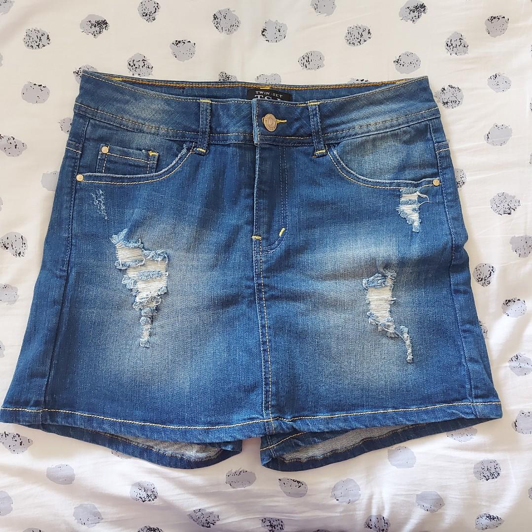 PANTS AND SKIRT DENIM JEANS, Fesyen 