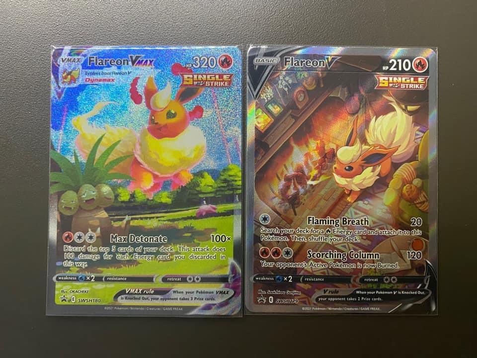 Pokemon TCG Flareon V VMAX Alternate art promo card premium collection