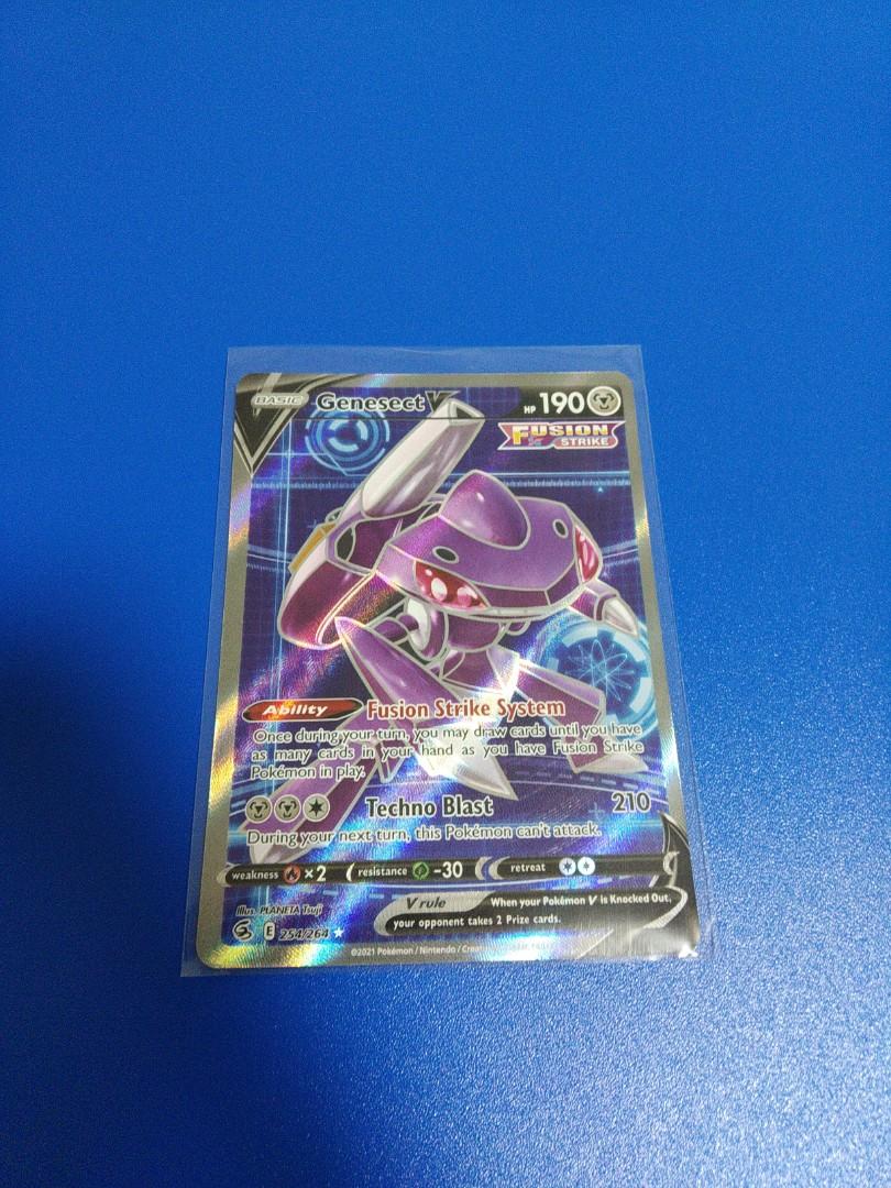 Genesect V 254/264 Fusion Strike Full Art Pokemon Card Near Mint