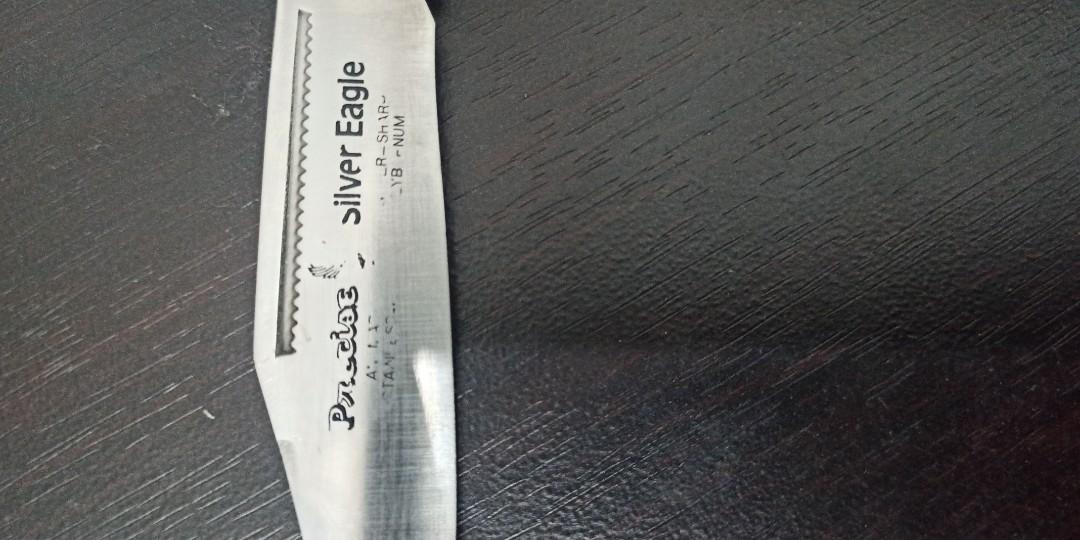 precise silver eagle folding pocket knife (Category: Knives & Chopping Boards) located in Guiguinto. Submitted by fuwafuwa23 (Listing ID 1133854934, Image 2). Description: precise silver eagle folding pocket knife.