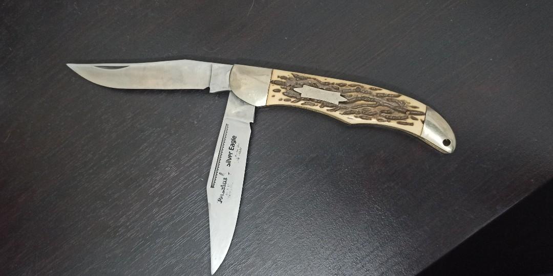 precise silver eagle folding pocket knife (Category: Knives & Chopping Boards) located in Guiguinto. Submitted by fuwafuwa23 (Listing ID 1133854934, Image 1). Description: precise silver eagle folding pocket knife.