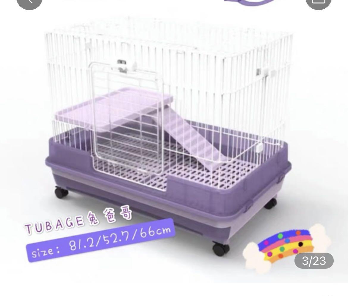 Purple rabbit cage 2025