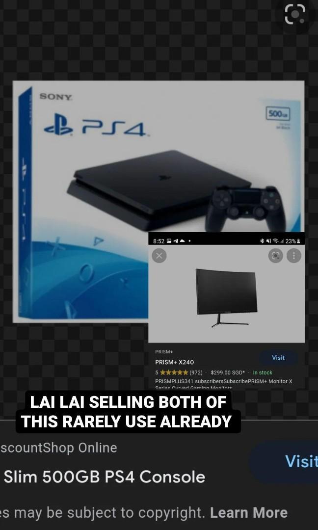 Ps4 Slim 500 gb/ Prism+ 240, Video Gaming, Video Game Consoles, PlayStation  on Carousell