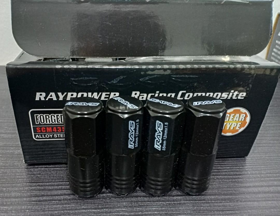 RAYS wheel nut long version for Toyota hiace, Car Accessories, Tyres ...