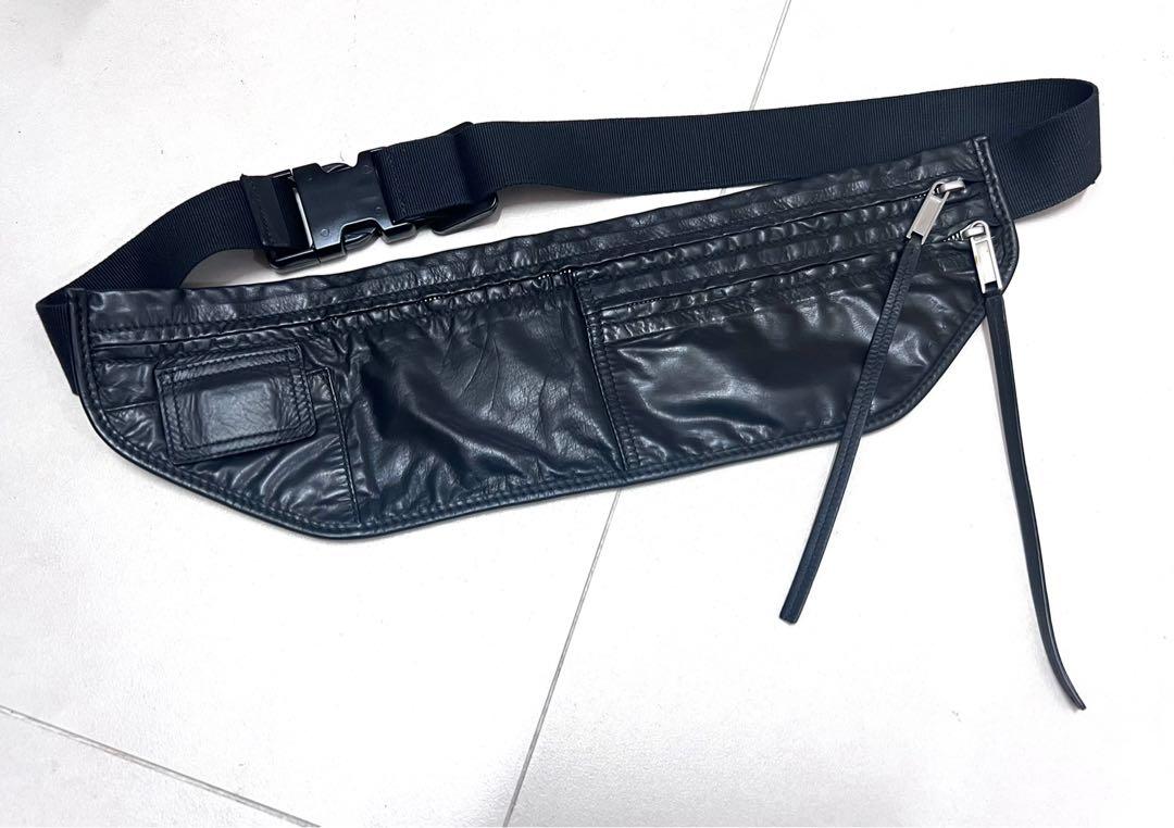Rick Owens Lamb Leather Money Belt / Waist Bag, 男裝, 手錶及配件