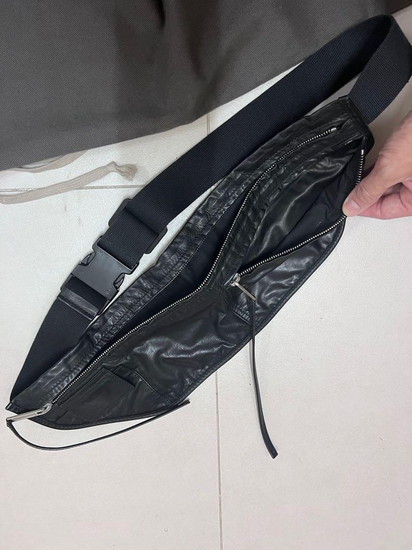 Rick Owens Lamb Leather Money Belt / Waist Bag, 男裝, 手錶及配件