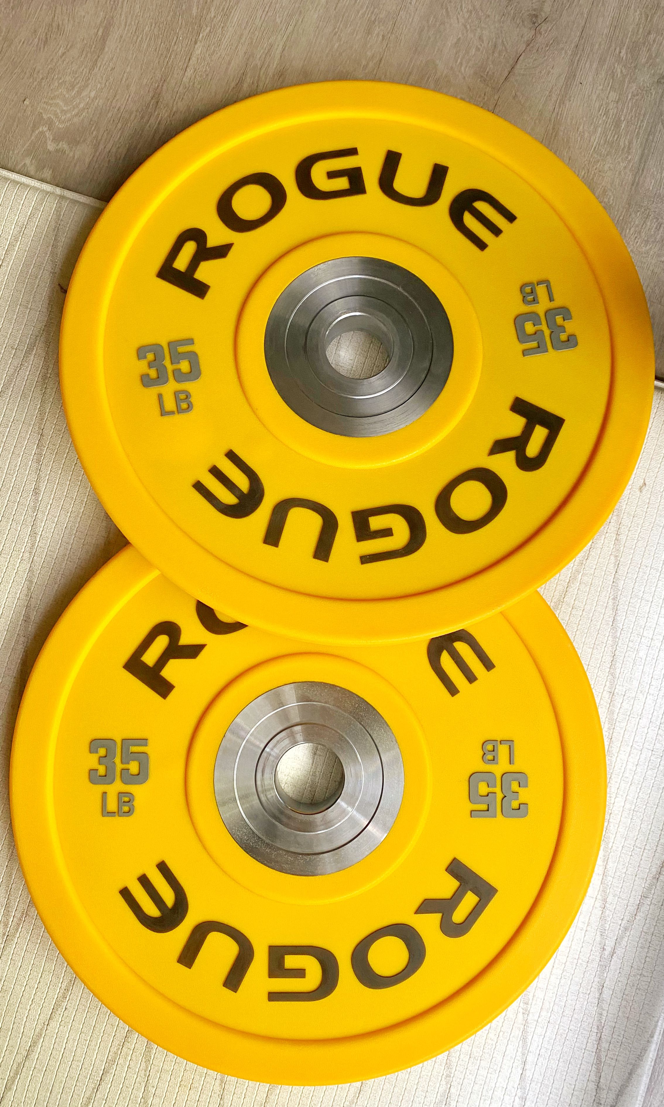 Rogue fitness hotsell urethane plates