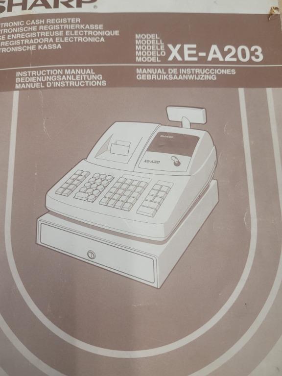 SHARP XE-A203 Cash Register, Computers & Tech, Office & Business