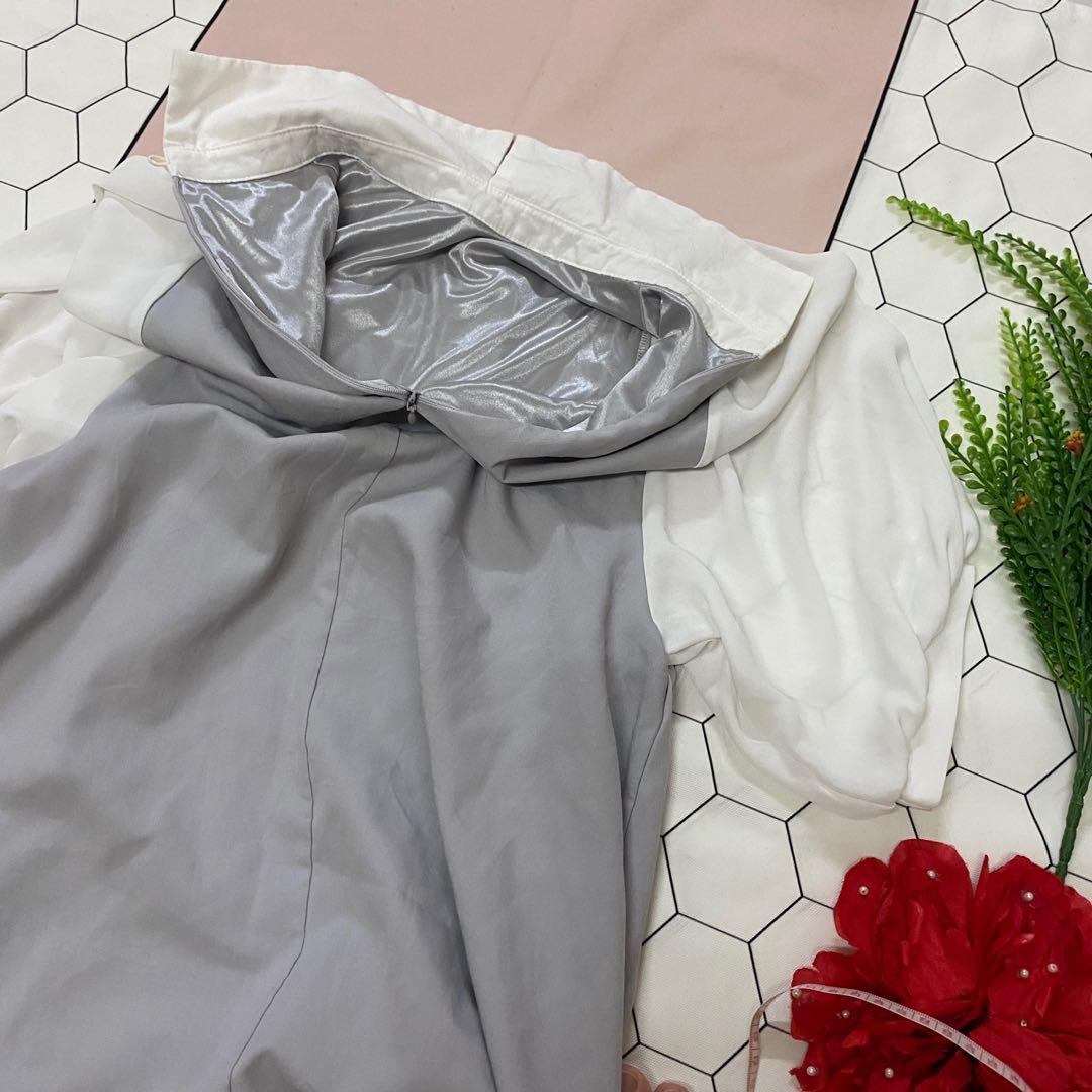 Smart casual grey dress_ Semi formal dress, Women's Fashion, Muslimah Fashion, Dresses on Carousell