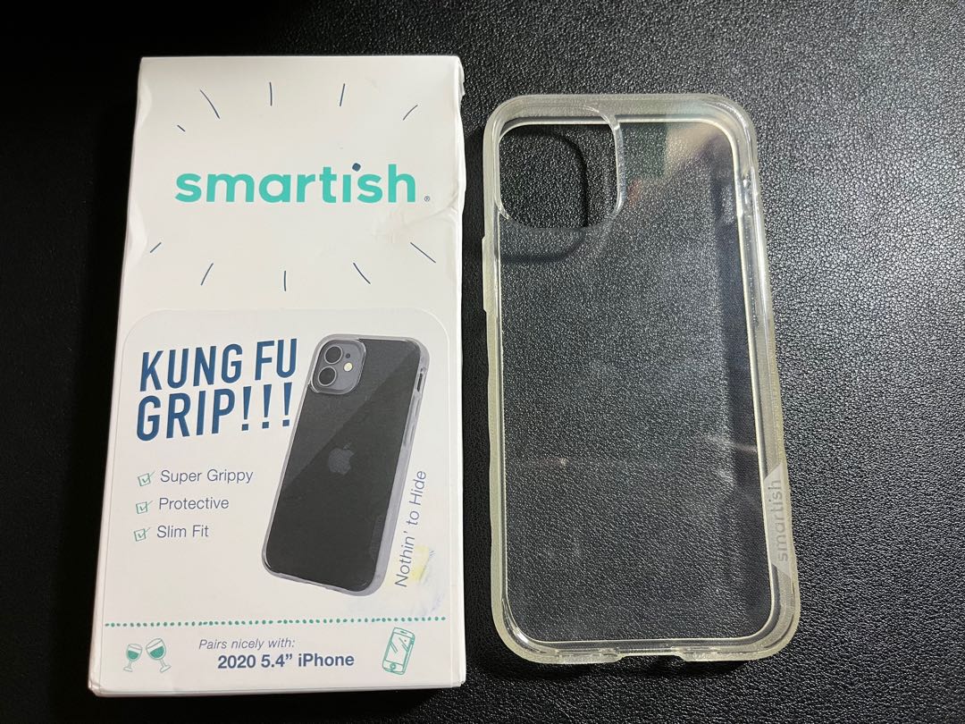 Smartish Kung Fu Grip case for iPhone 12 Mini (clear), Mobile Phones