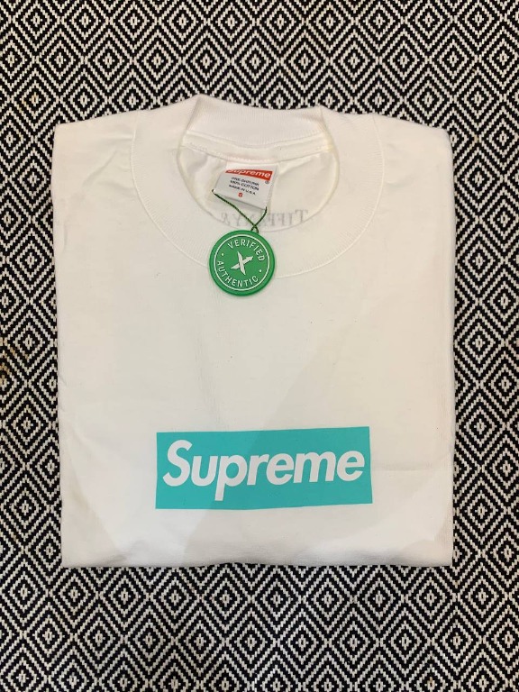 【お得】 Supreme Tiffany Tee Logo Box Co. & - Tシャツ/カットソー(半袖/袖なし)