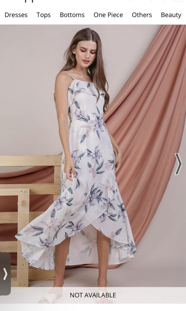 Arielle floral wrap maxi dress outlet