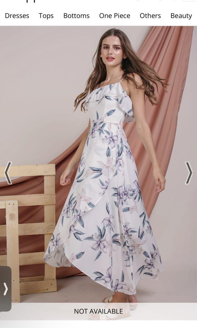 Arielle floral wrap maxi dress discount