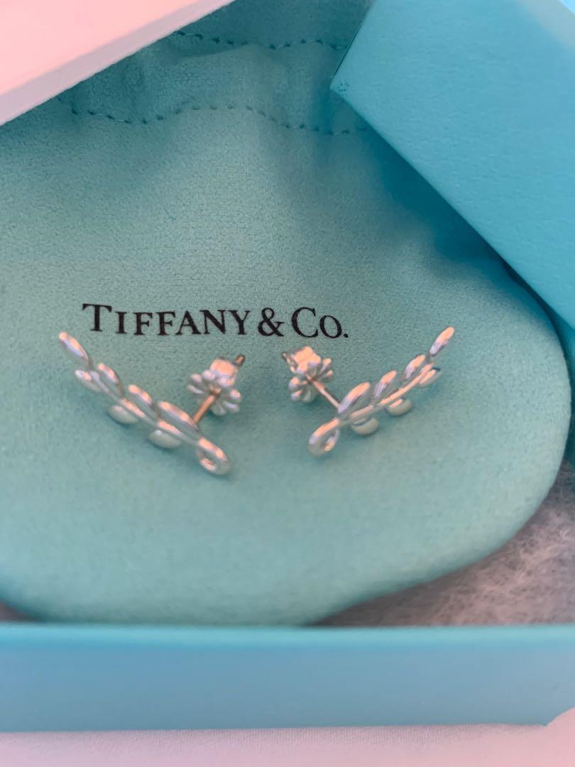 Tiffany olive leaf climber outlet earrings