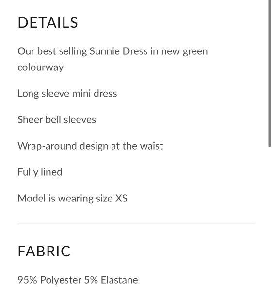 Tiger Mist ~ Sunnie Dress in Green, Women's Fashion, Dresses ...