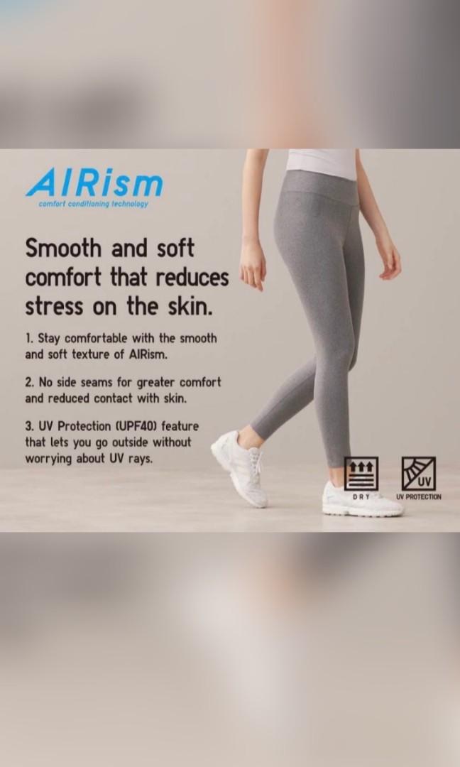 TODAY ONLY SALE!! Uniqlo AIRism Seamless UV leggings Size L., Women's  Fashion, Activewear on Carousell