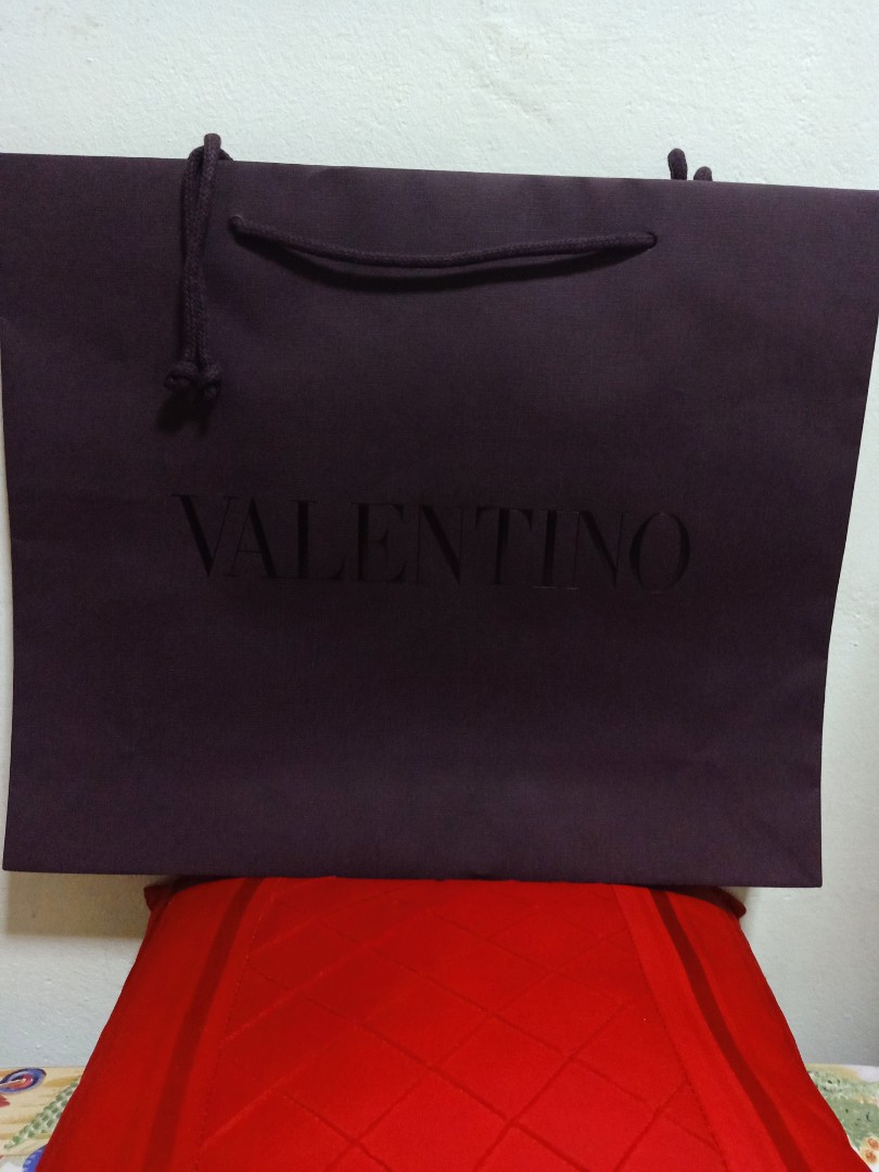 Valentino paper bag, Luxury, Accessories on Carousell