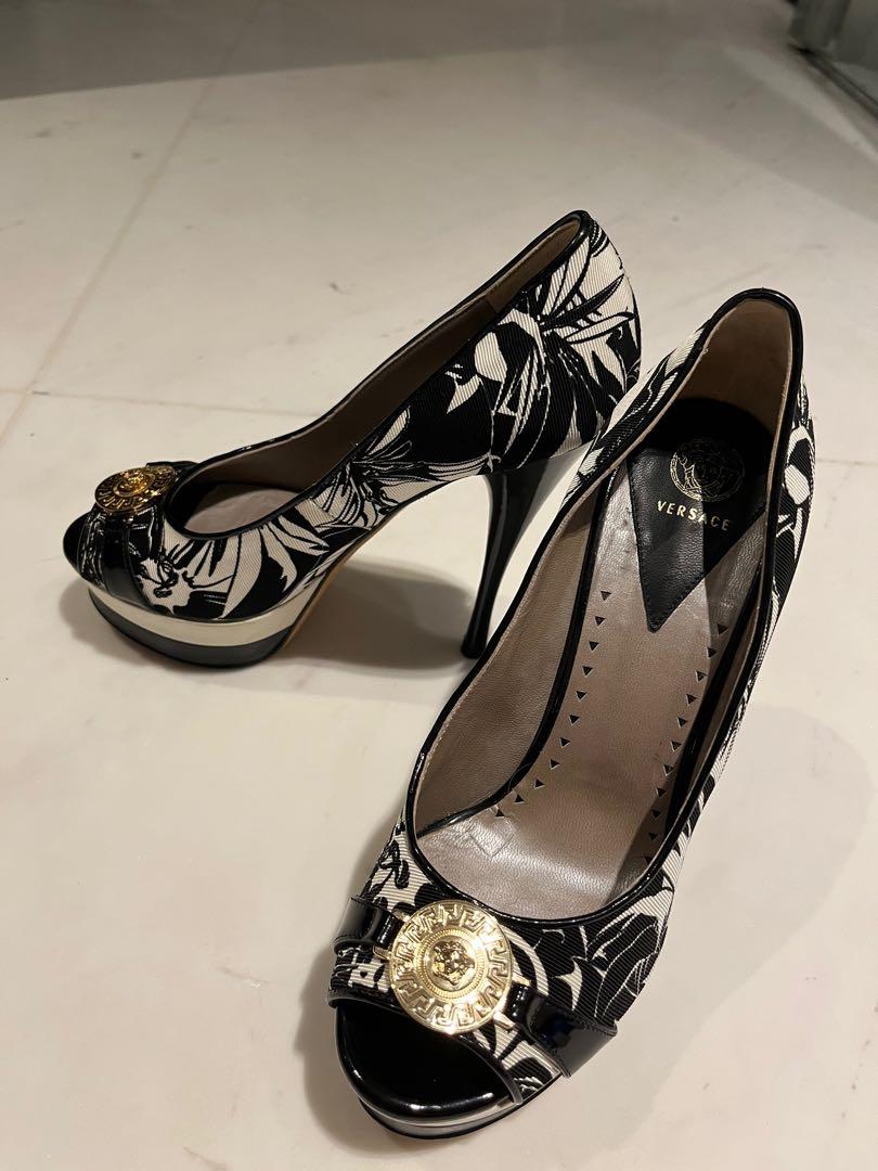 Versace high heel shoes hot sale