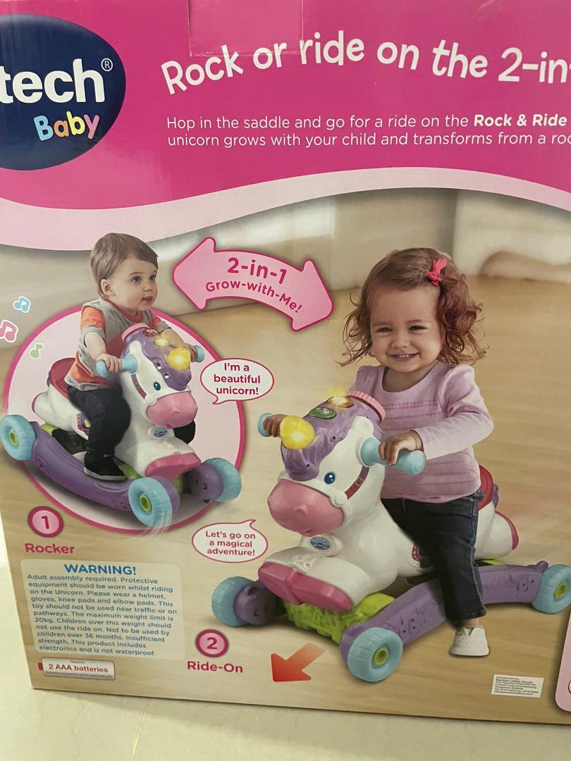 Vtech Rocking Unicorn Vtech rock and ride unicorn 2 in 1, Babies & Kids, Infant Playtime on ...