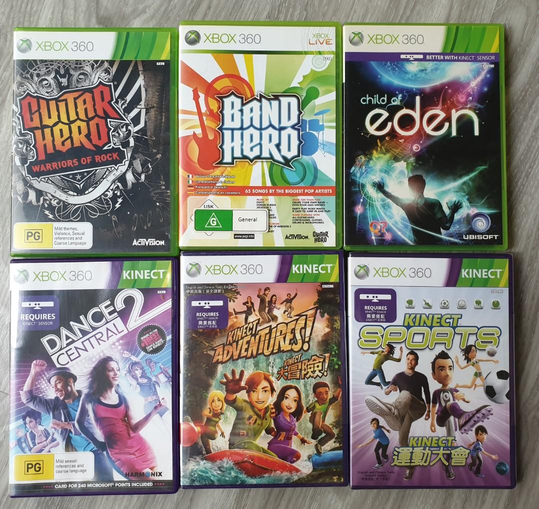 Xbox 360 kinect games sale