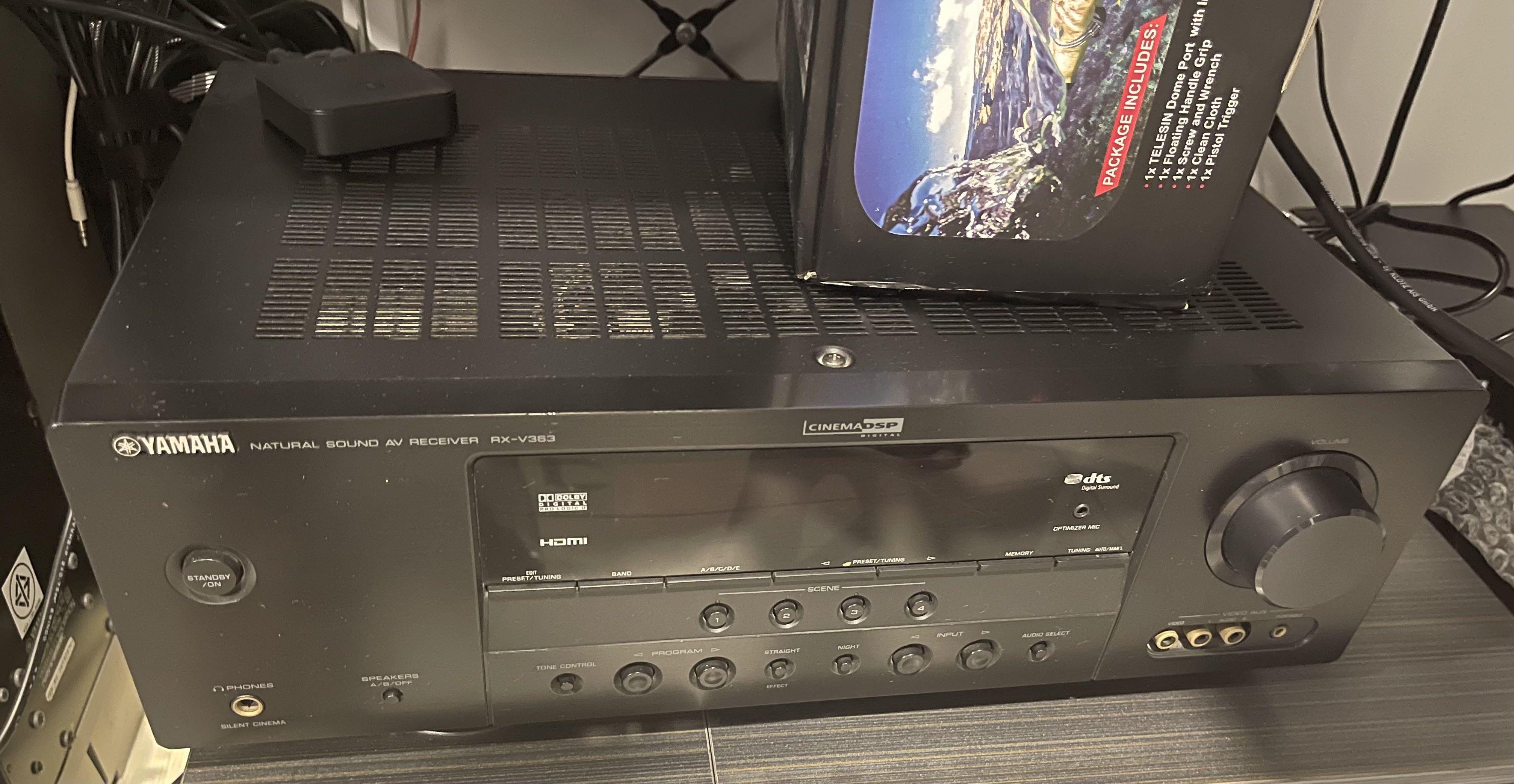 Yamaha AV Receiver RX-V363 (with 5 speakers and sub-woofer), Audio 