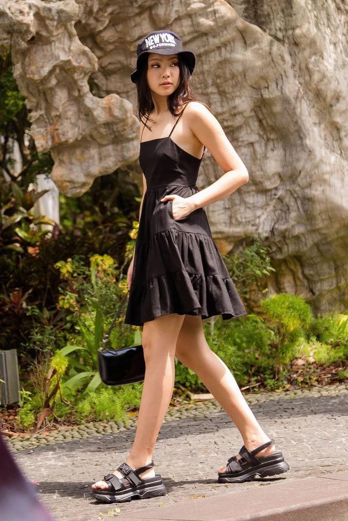 YHF Girl Next Door Dress in Black, Women's Fashion, Dresses & Sets