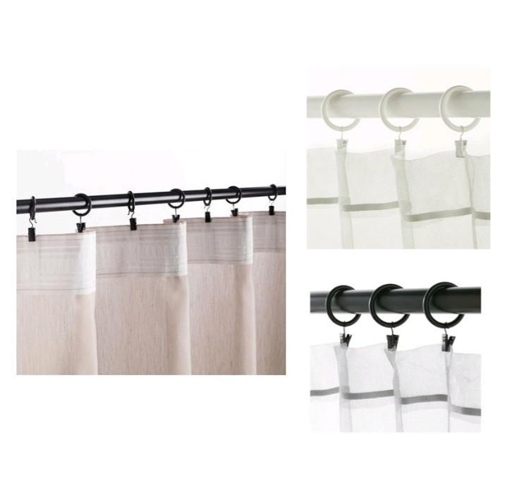 Amazon.com: BellRhein Shower Curtain Hooks Rings, Shower Hooks for Shower  Curtains, Rust Proof Metal S Shaped Decorative Shower Curtain Rings Black  Set of 12 White : Home & Kitchen