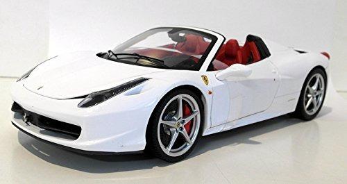 1/18 Hot Wheels Elite Ferrari 458 Spider (Bianco Avus), Hobbies