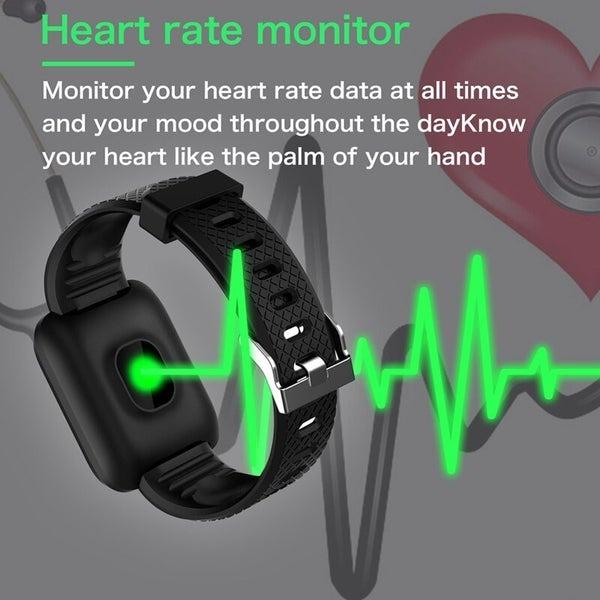 12082 Fitpro LH719 Running Smart Watch With Heart Rate Sensor Black