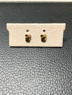 18k Gold HK Chaumet Diamond Earrings w/ cert