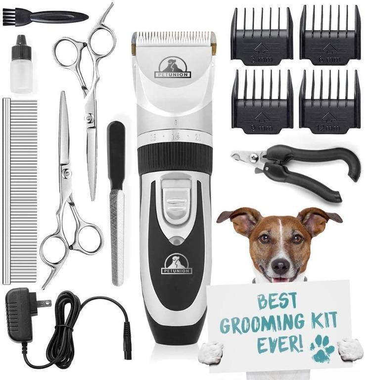 65E Pet Tech Professional Dog Grooming Kit Rechargeable Cordless Pet Grooming Clippers Complete Set of Dog Grooming Tools. Low Noise Suitable