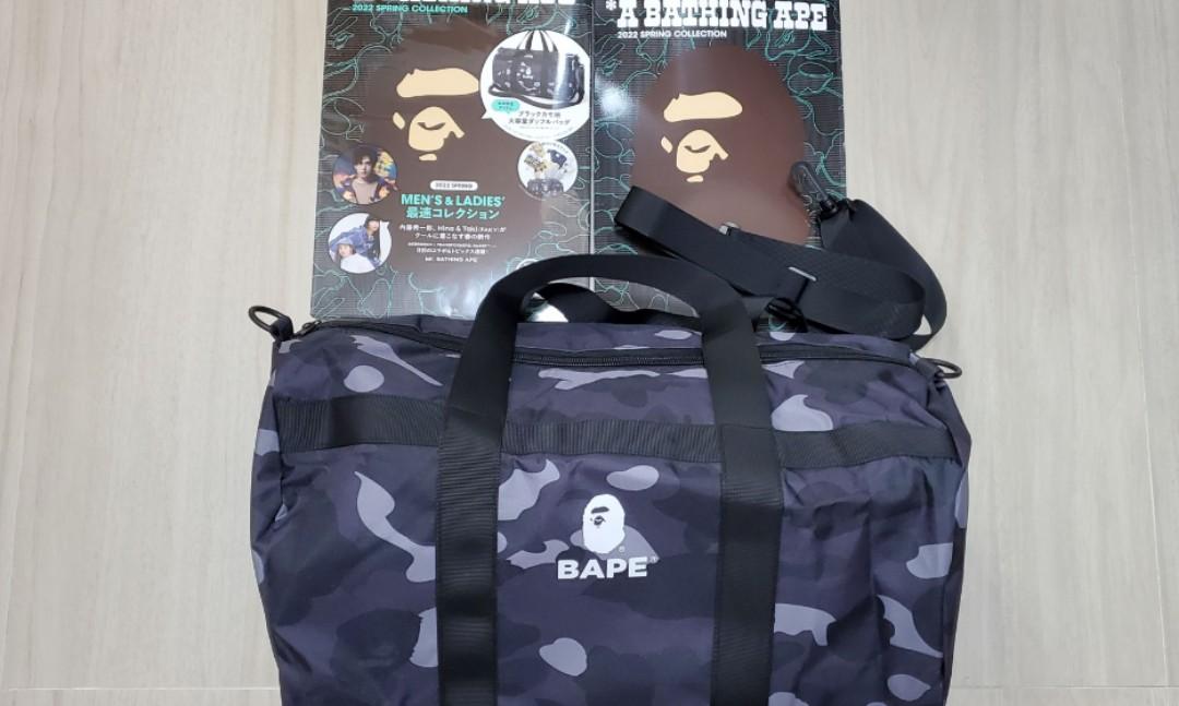 A BATHING APE BAPE手提袋2022 SPRING 雜誌附送, 男裝, 袋, 背包
