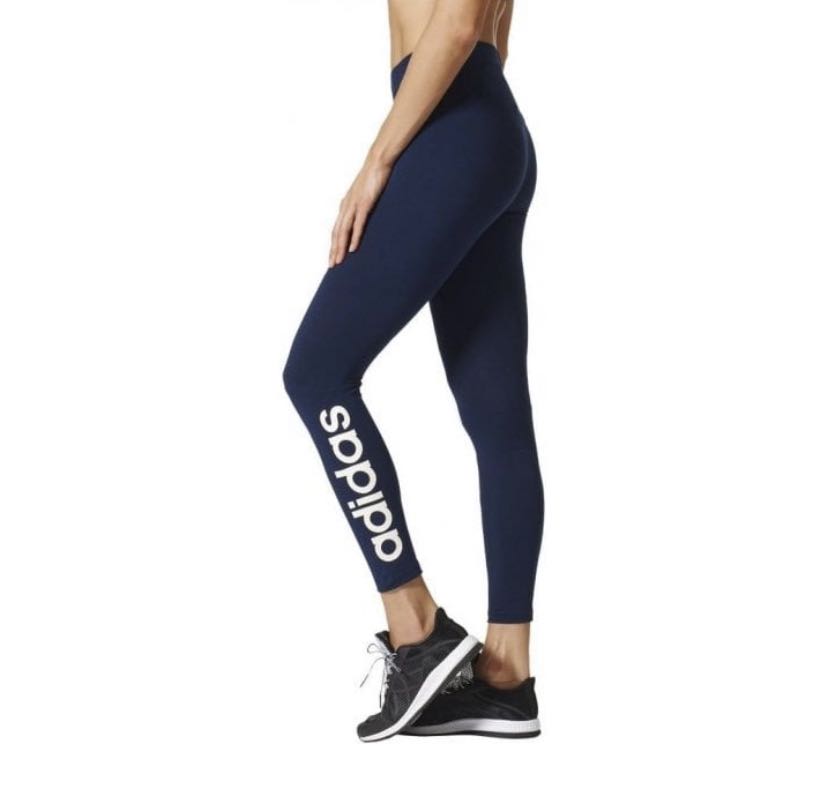 ladies navy adidas leggings