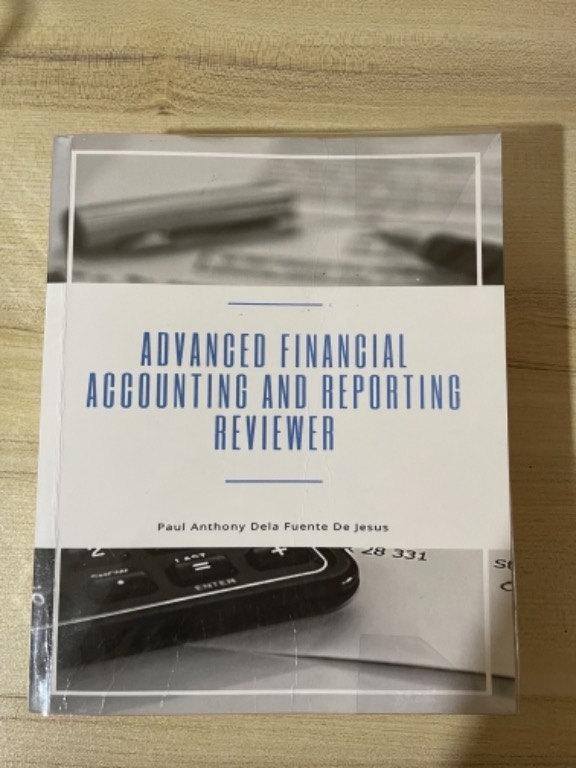 Advanced Financial Accounting and Reporting by De Jesus 2020 ed ...