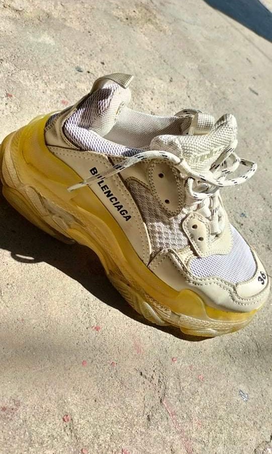 balenciaga sandals womens yellow