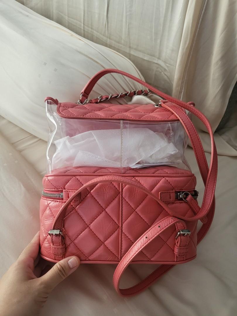 At Auction: CHANEL LTD. ED.AQUARIUM PINK CALF LEATHER BACKPA